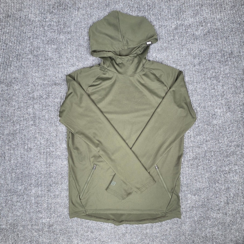 Barbell Athleisure Olive Green‎ Long Sleeve Hoodie Men's Size S  Performance